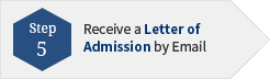 Receive a Letter of Admission by Email